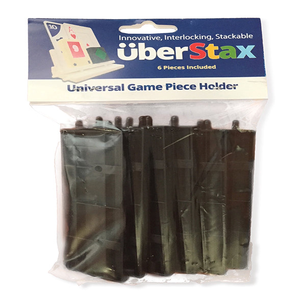 UberStax Universal Game Piece Holders - Black