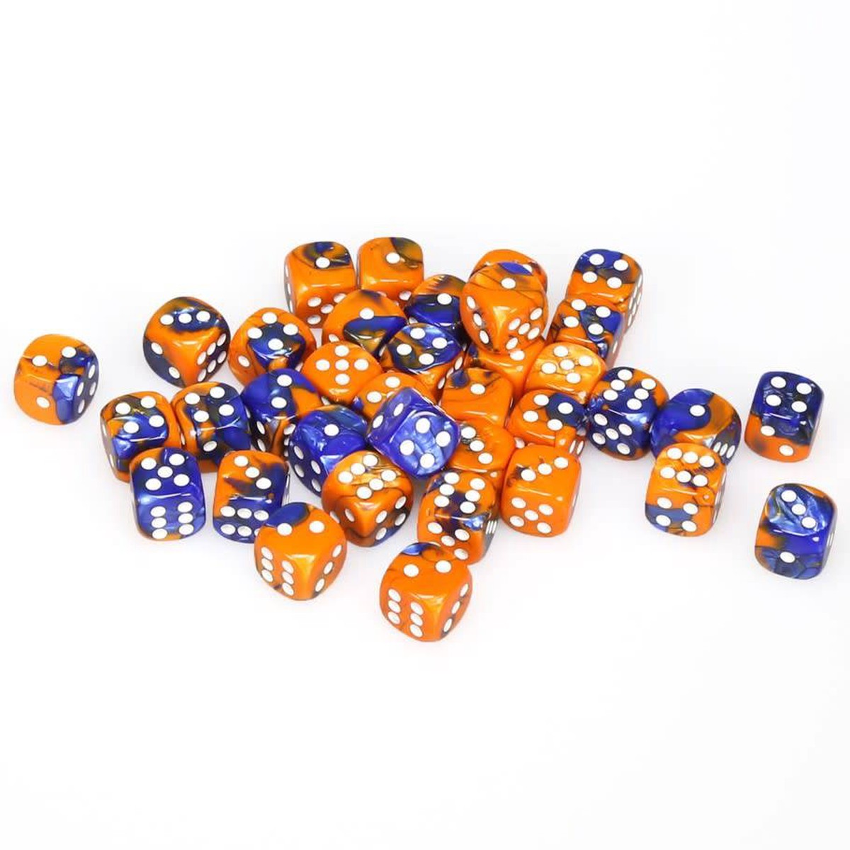 Chessex 12mm Gemini Blue Orange/White 36ct D6 Set (26852)