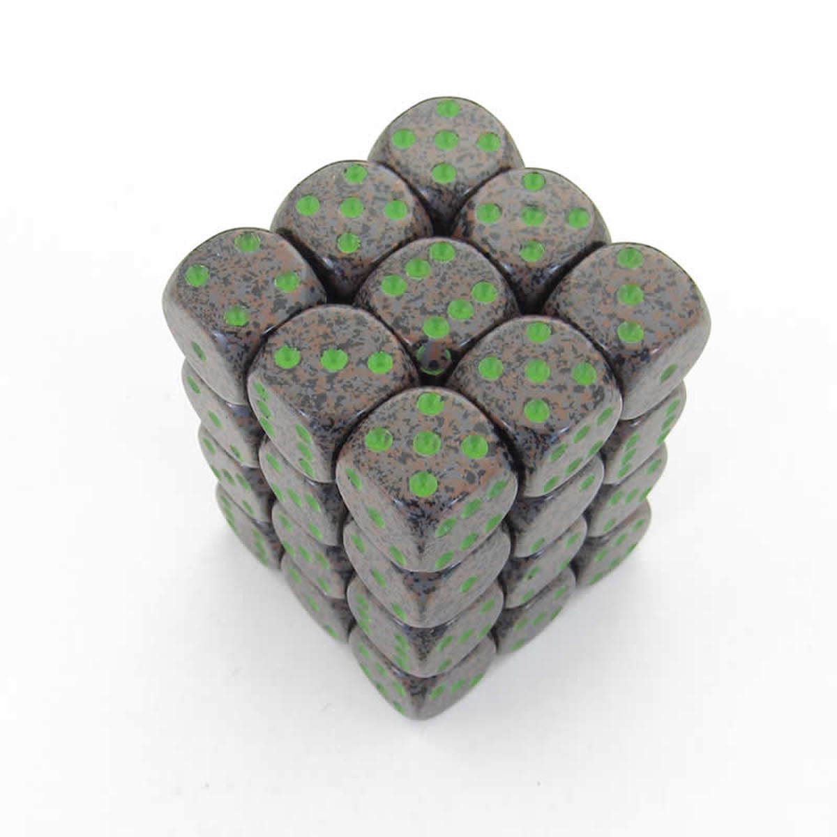 Chessex 12mm Speckled Earth 36ct D6 Set (25910)