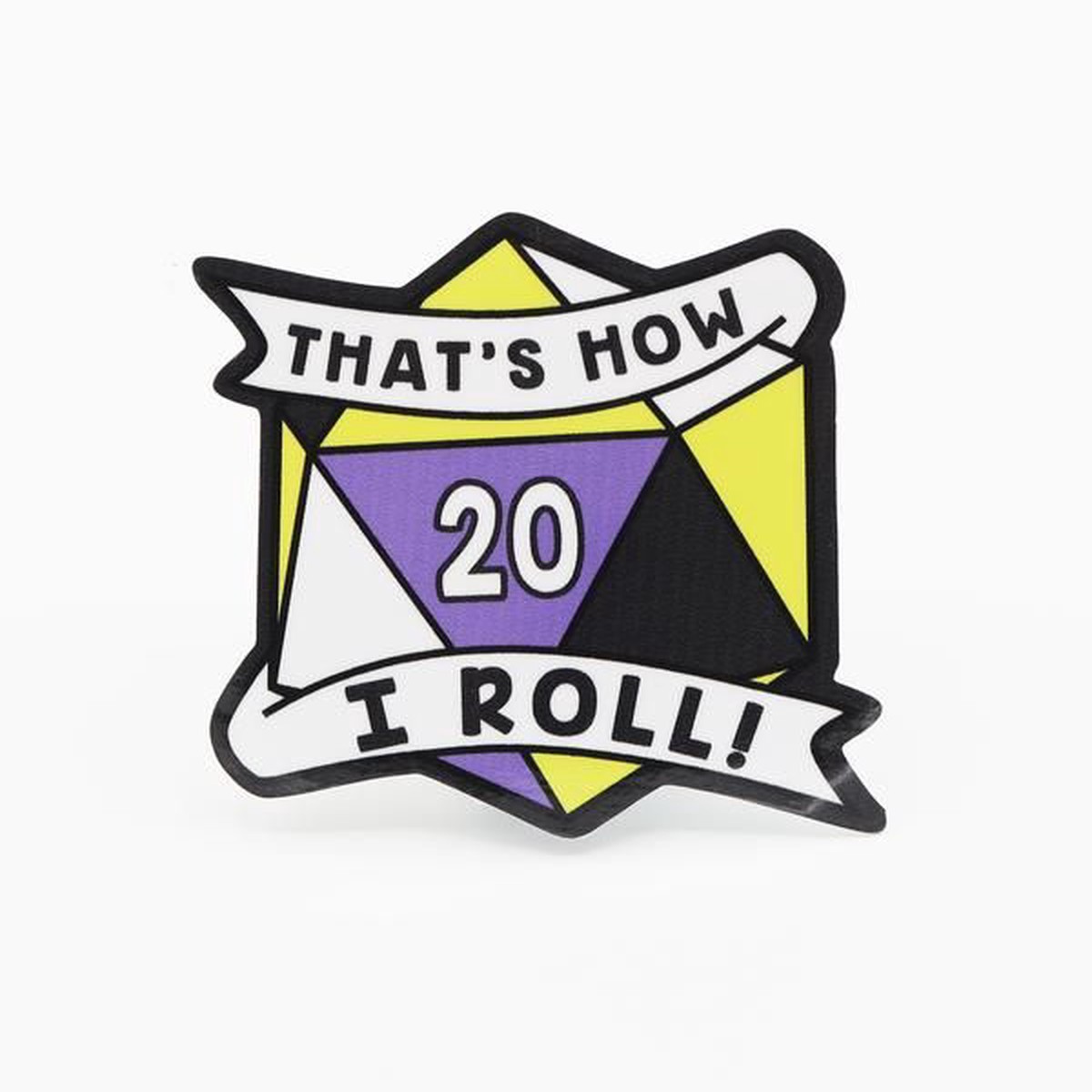 That's How I Roll Nonbinary Pride Sticker