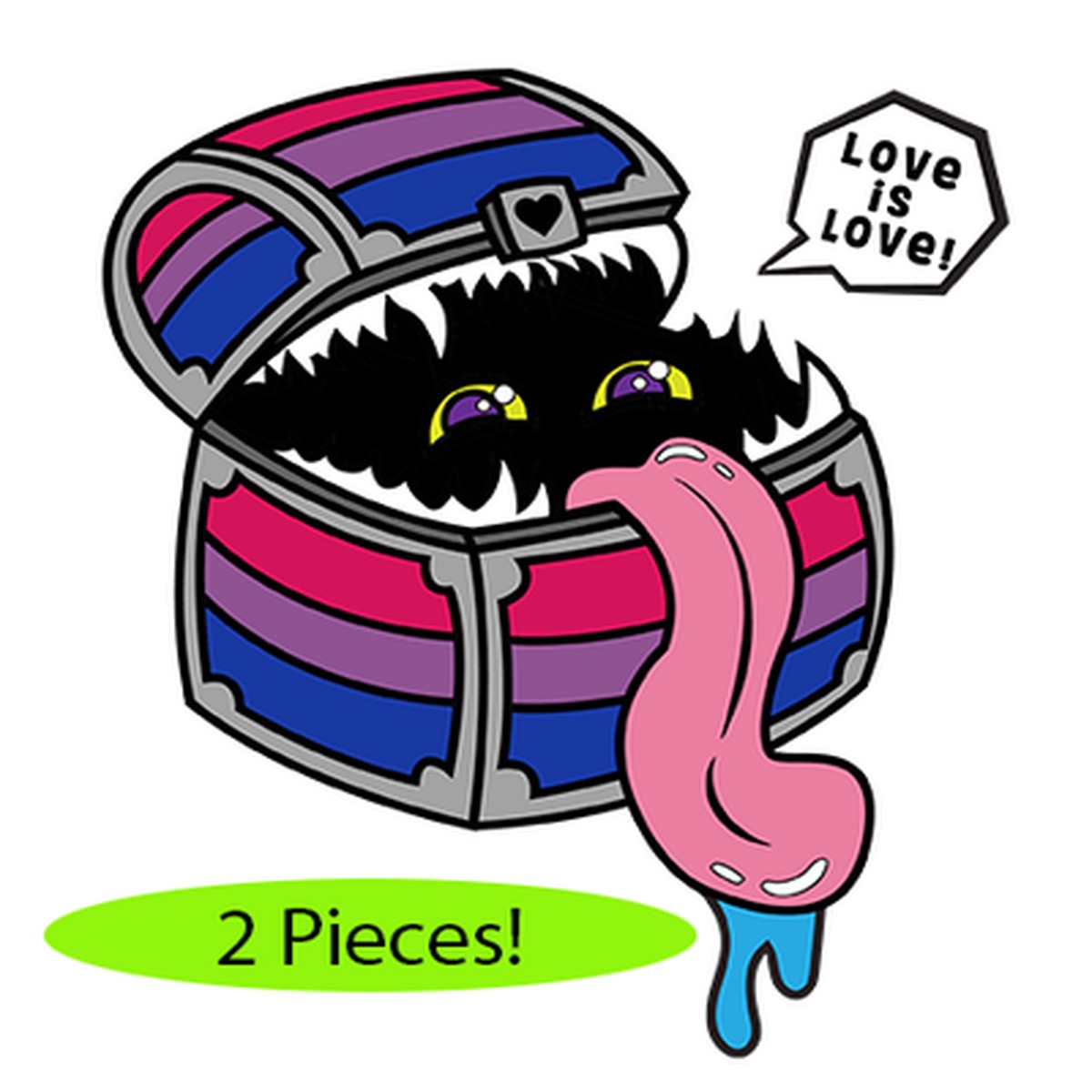 Pride Mimic Pin: Bisexual
