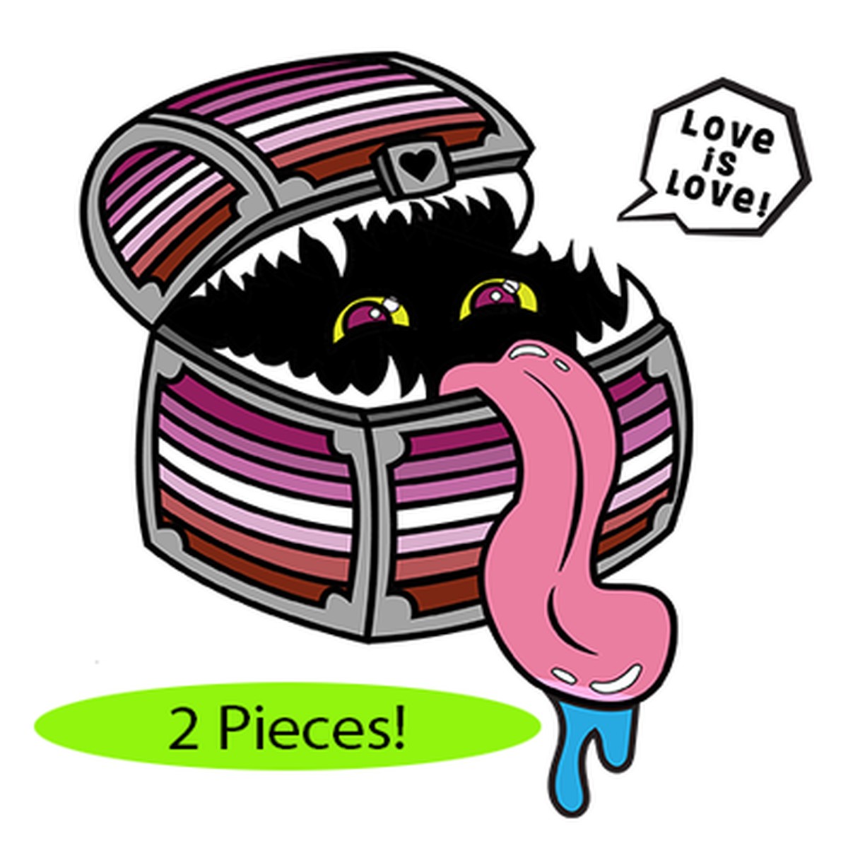Pride Mimic Pin: Lesbian