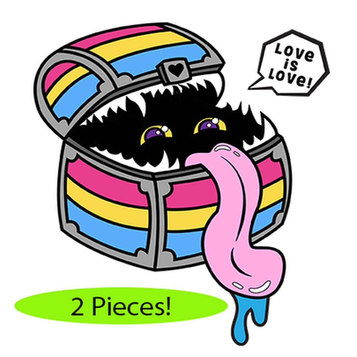 Pride Mimic Pin: Pansexual