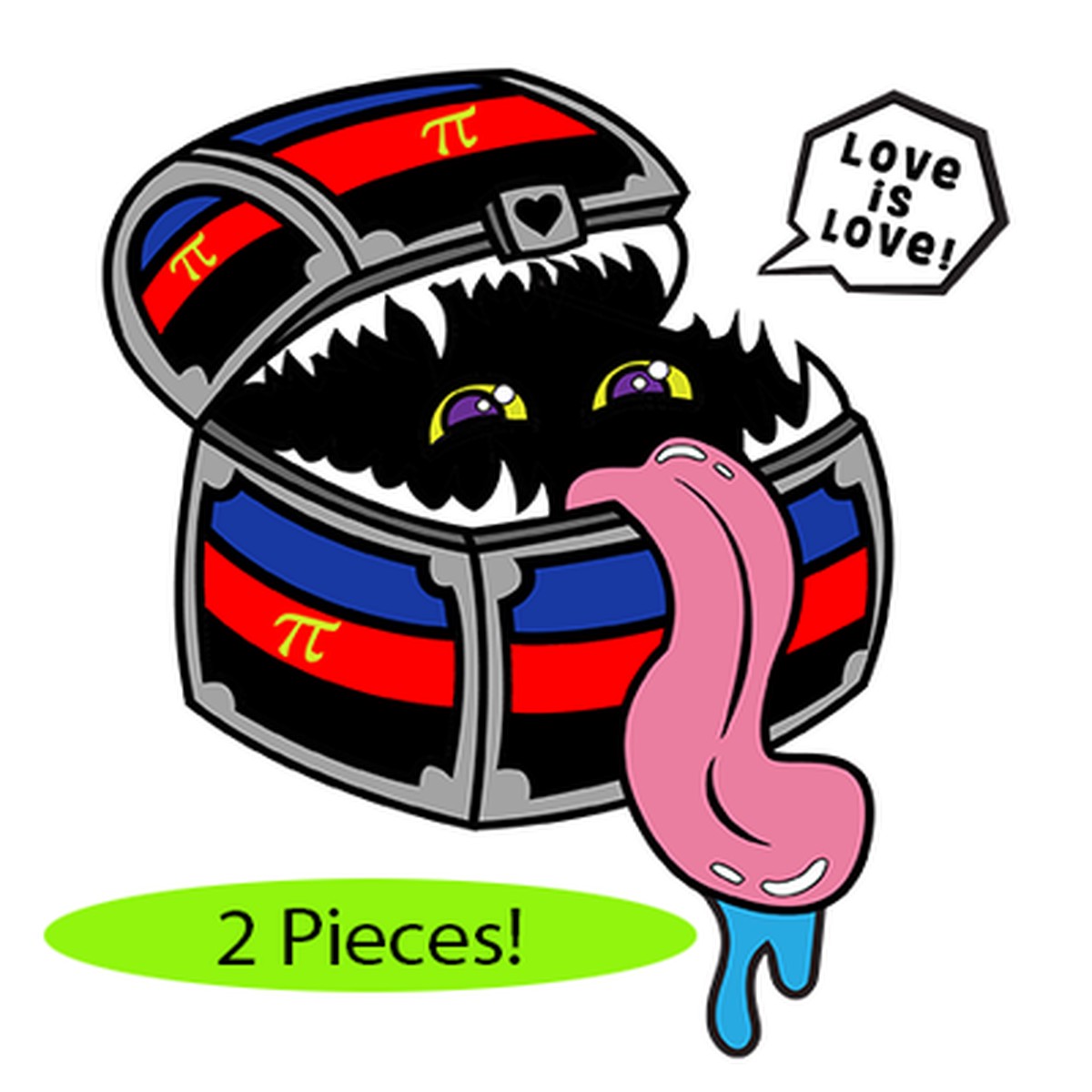 Pride Mimic Pin: Polyamorous