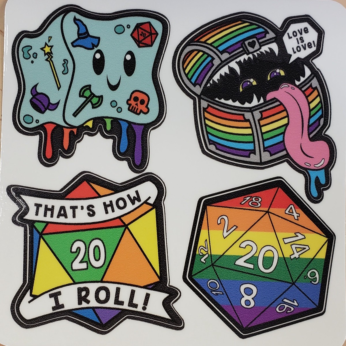 Pride Sticker Sheet Rainbow
