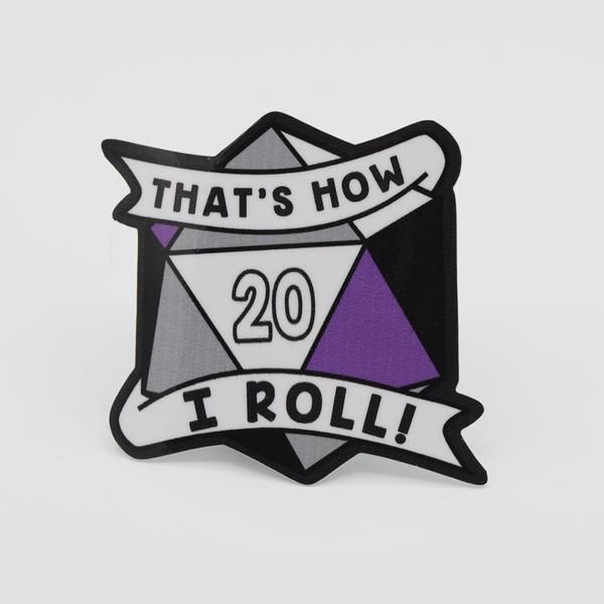 That's How I Roll Asexual Pride Sticker