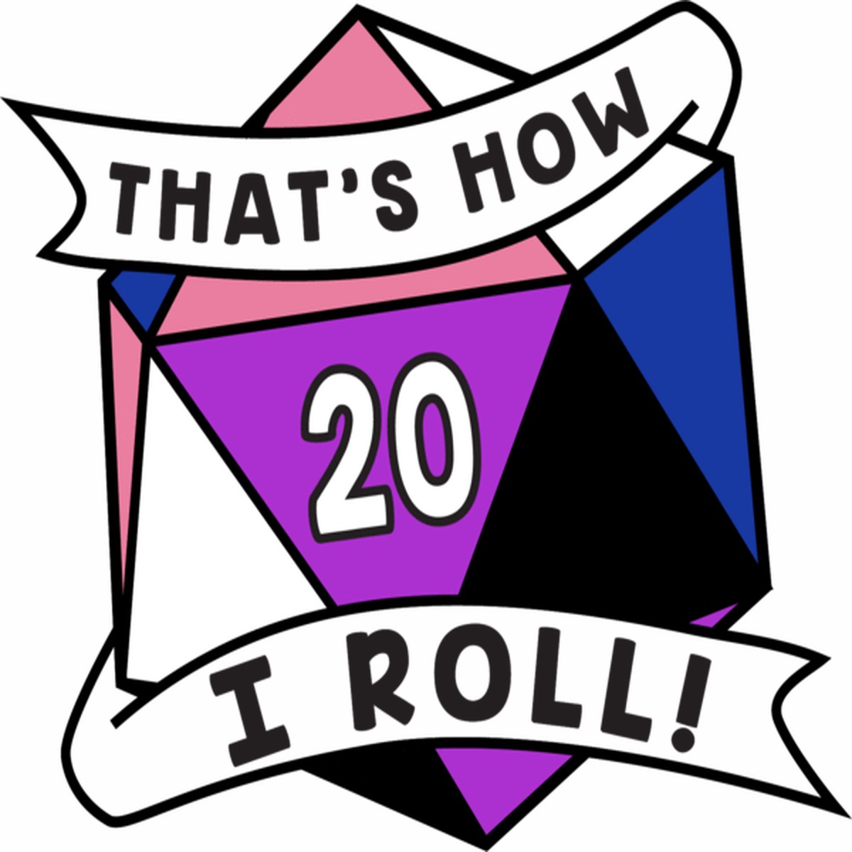 That's How I Roll Pride Pin: Genderfluid