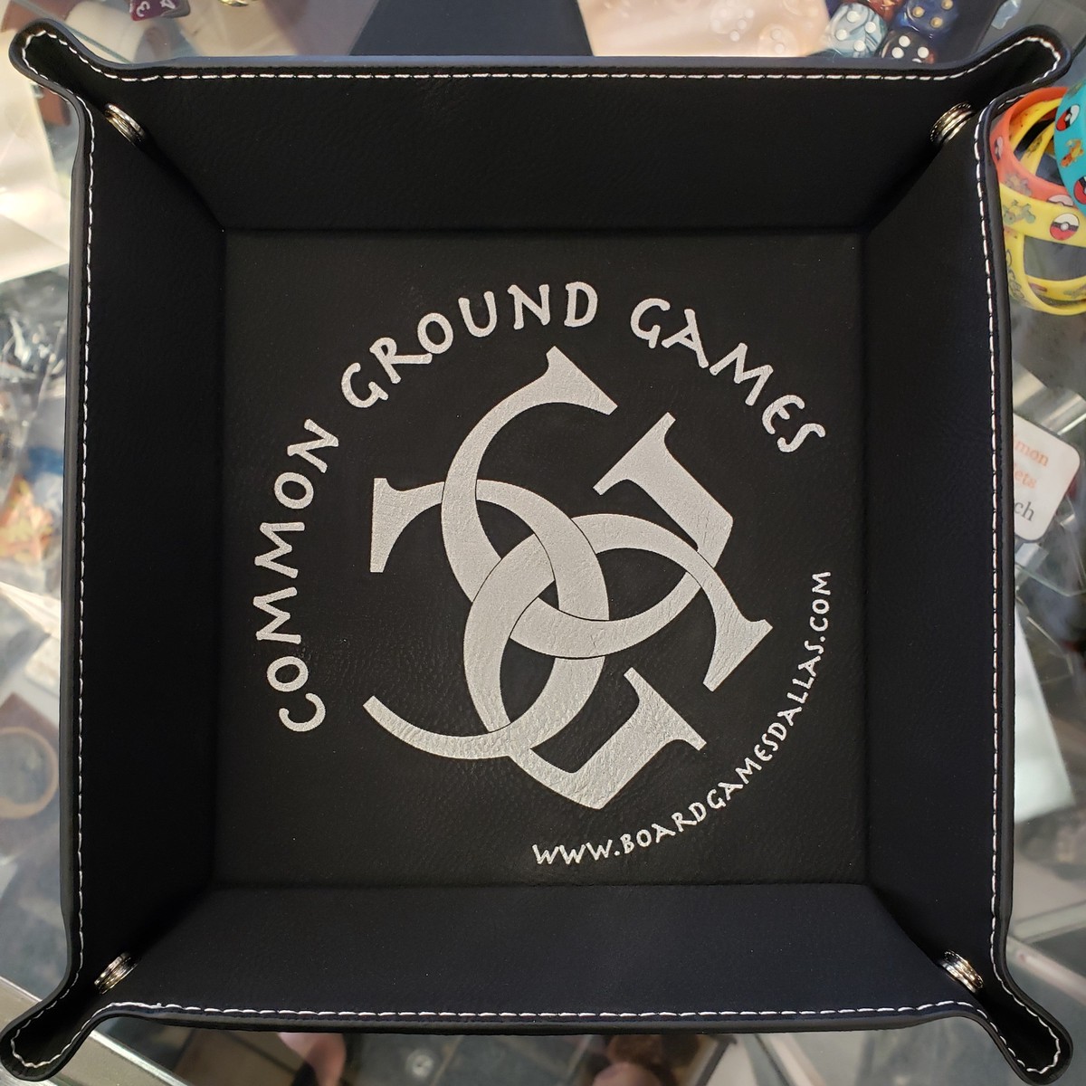 Common Ground Games Snap Dice Tray Black
