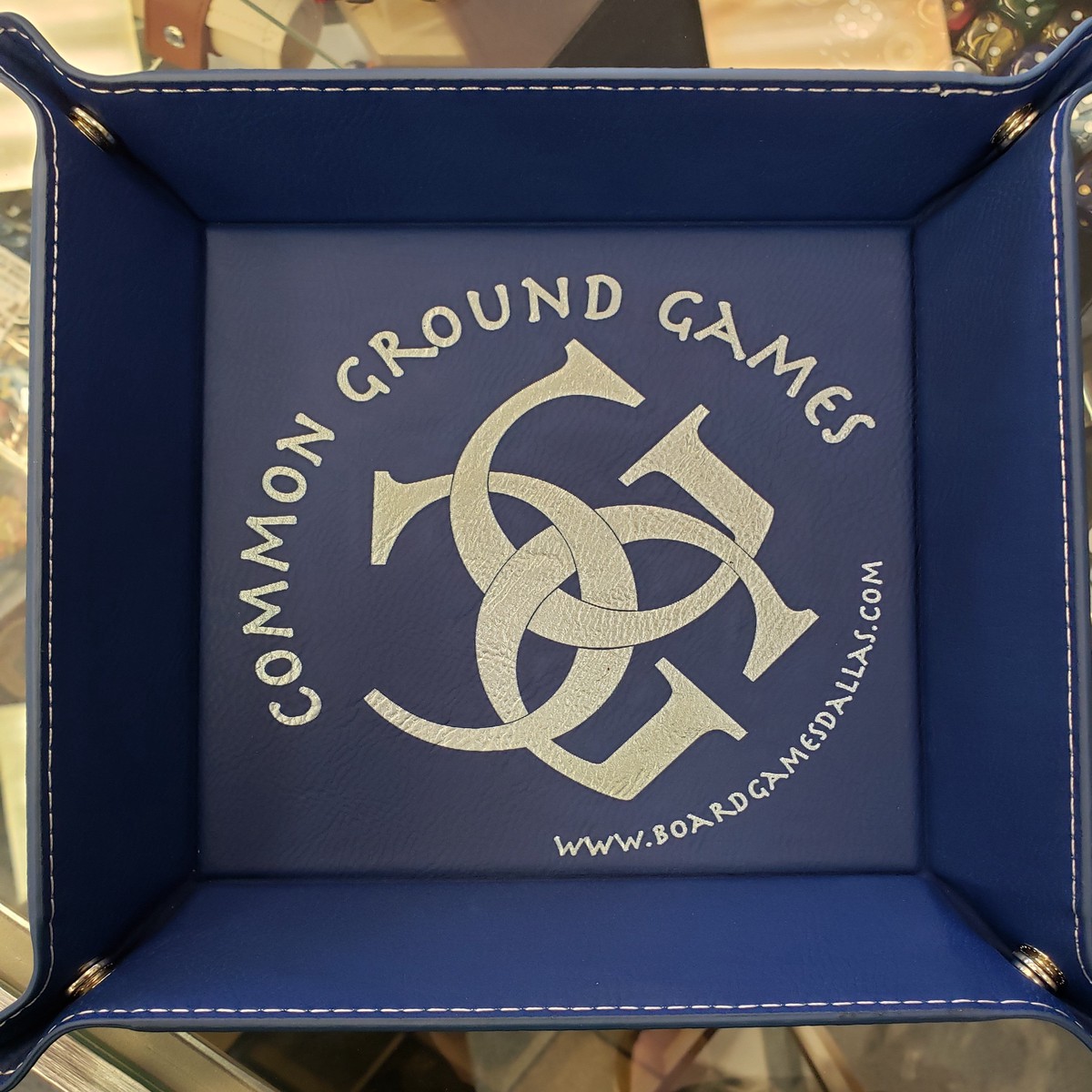 Common Ground Games Snap Dice Tray Blue