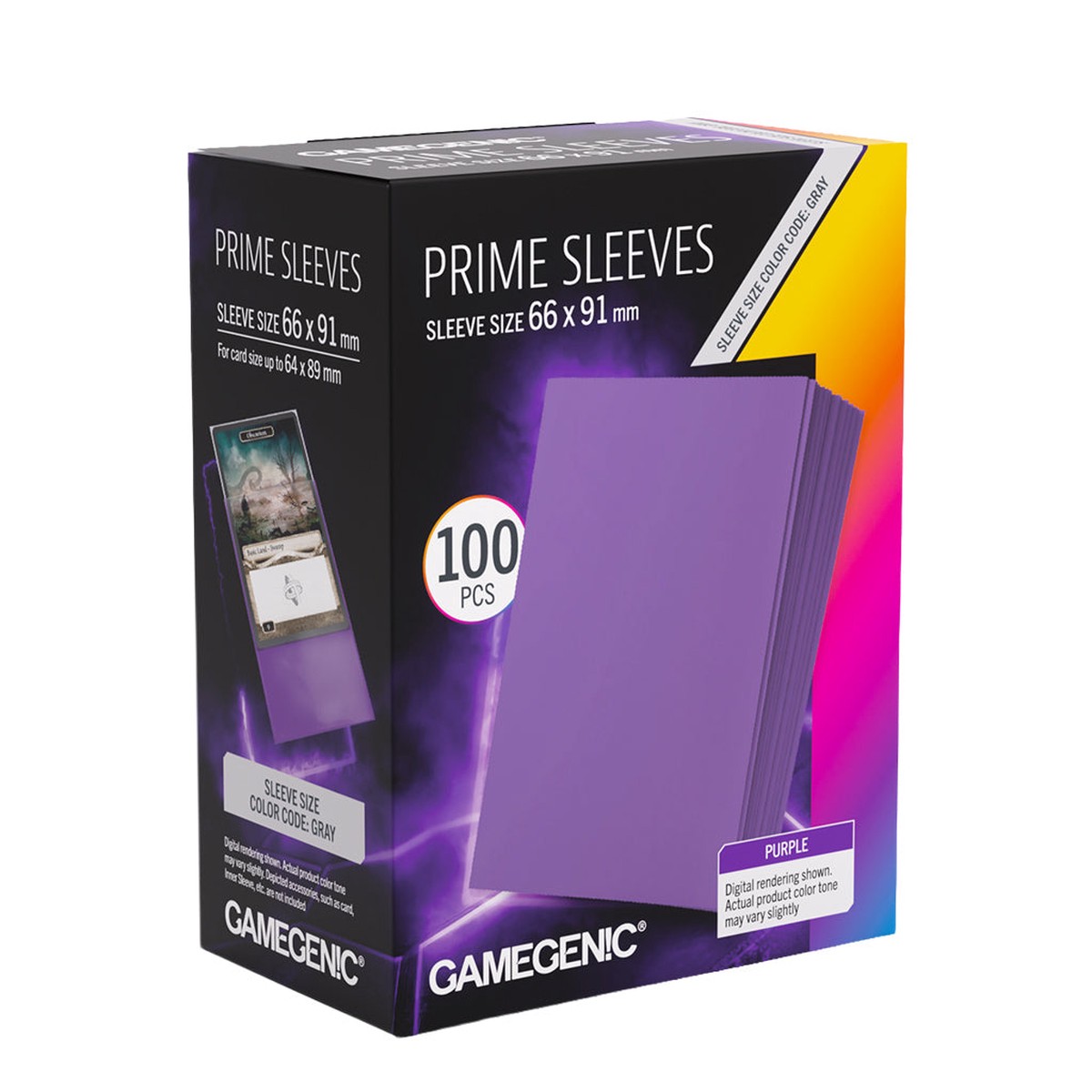 Gamegenic 100ct Standard Size Card Sleeves Prime Purple