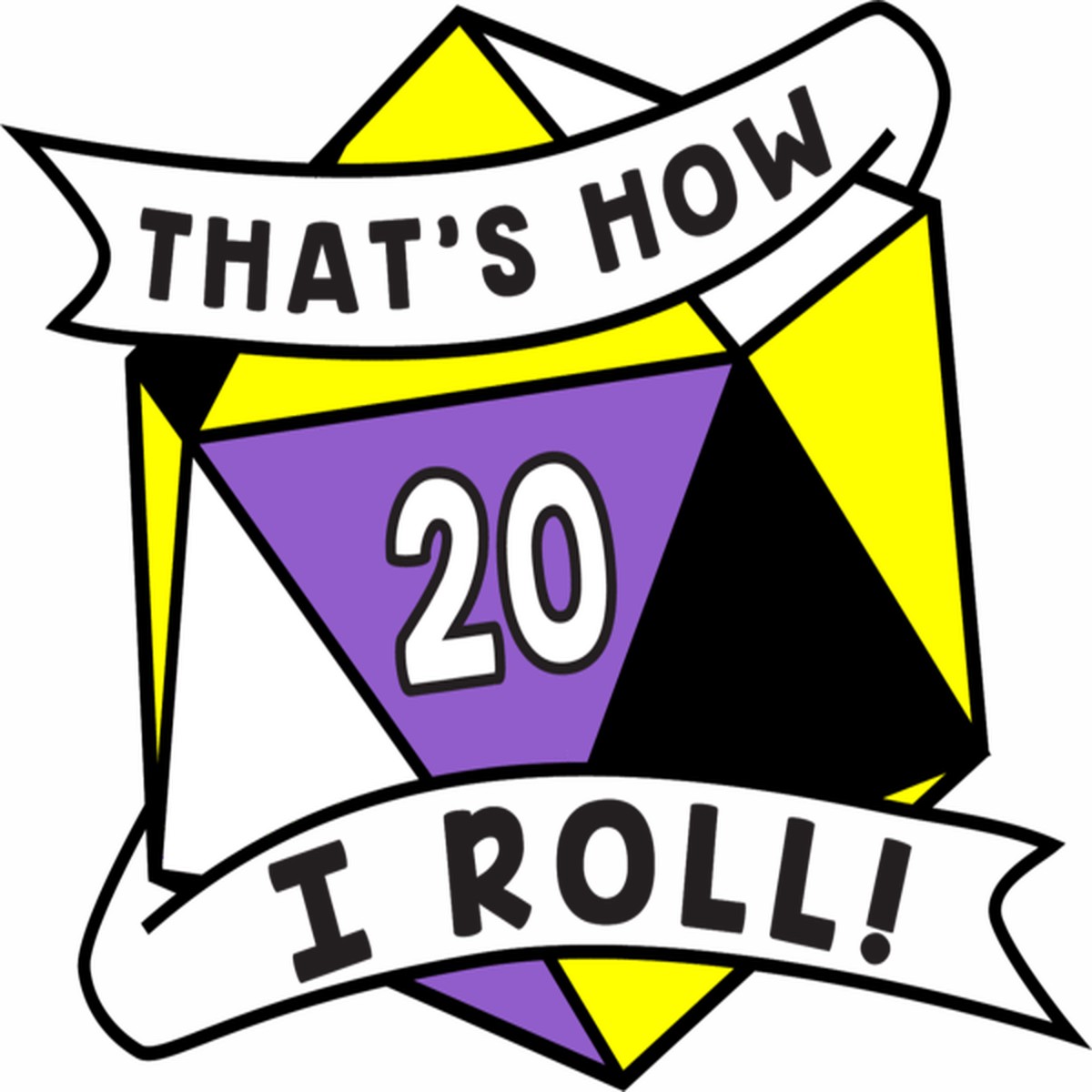 That's How I Roll Pride Pin: Nonbinary