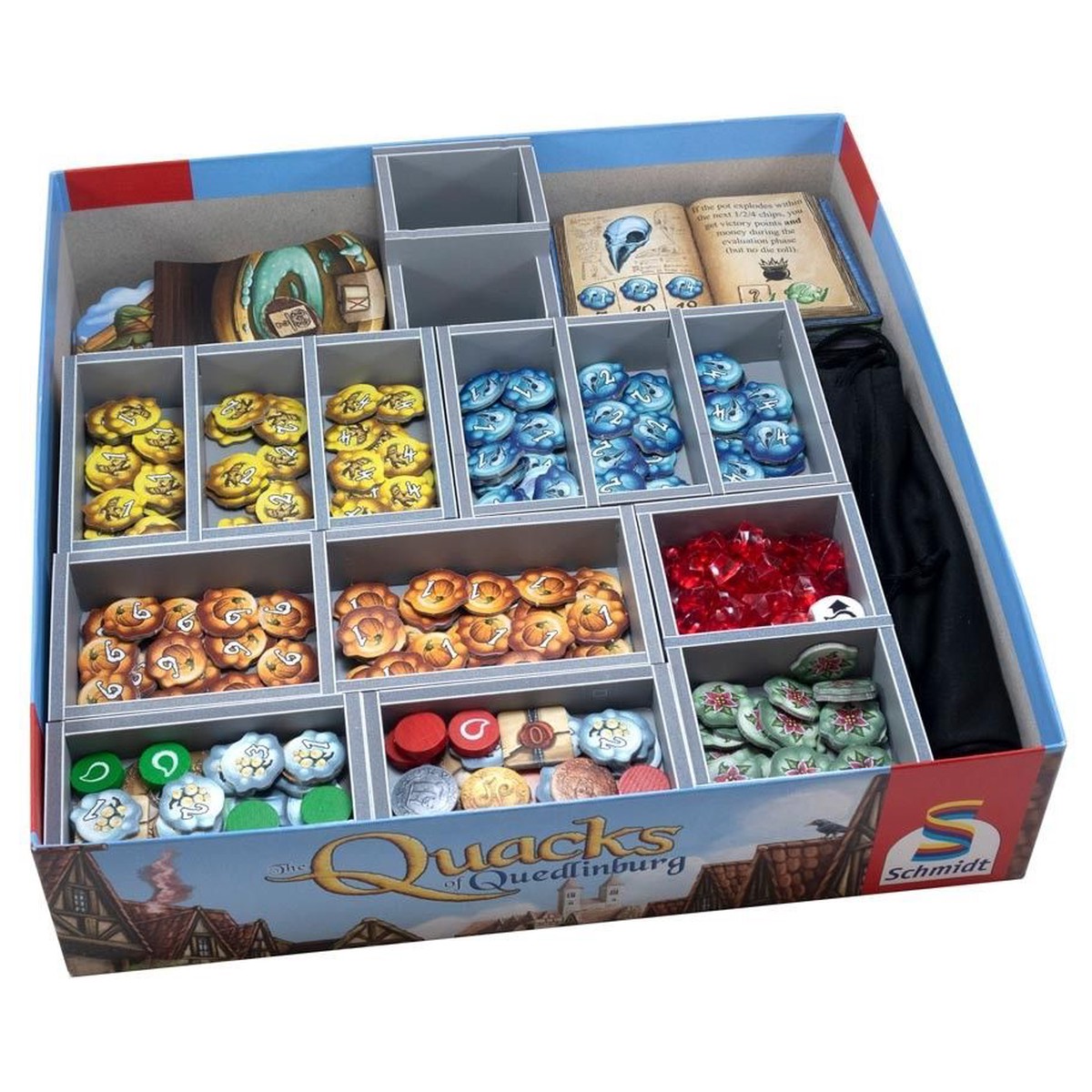 Folded Space Box Insert for Quacks of Quedlinburg & Expansion