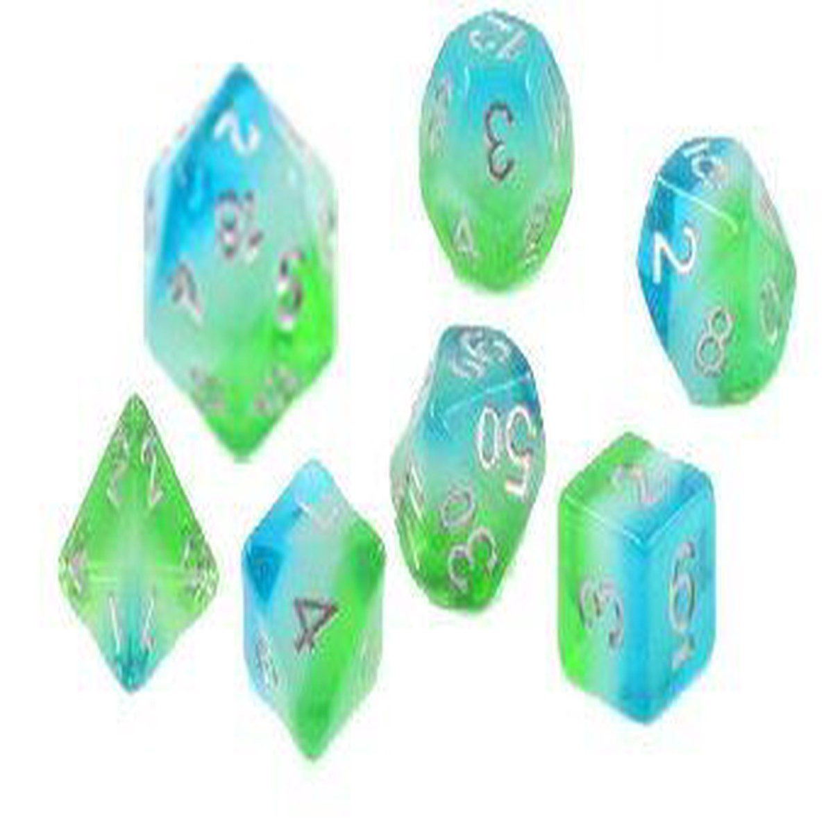 Sirius Dice Blue Hawaiian 7ct Polyhedral Set