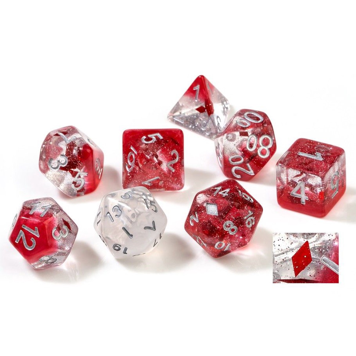 Sirius Dice Diamonds 7ct Polyhedral Set