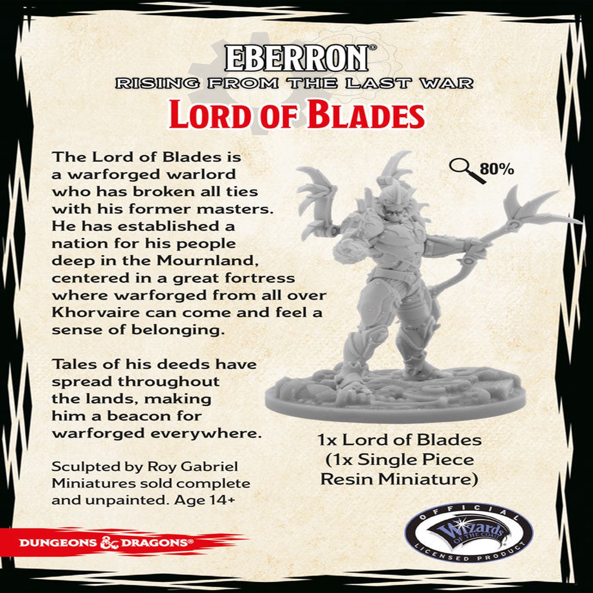 D&D Collector's Series Miniatures Eberron: Rising from the Last War Lord of Blade