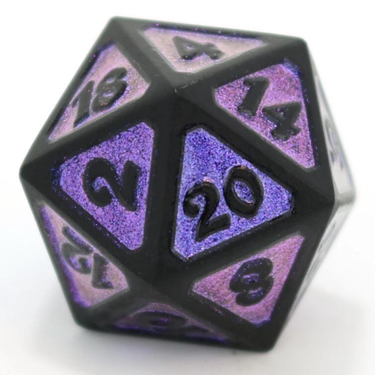 Die Hard Dice Metal Dreamscape Nightshade Single D20
