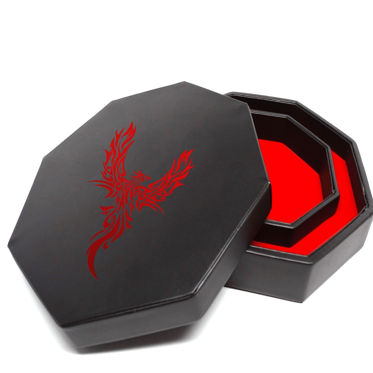 Easy Roller Phoenix Dice Tray With Dice Staging Area and Lid