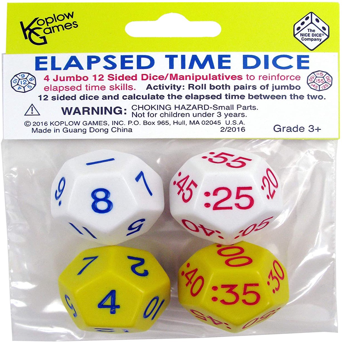 Koplow Time Dice Elapsed Time Set