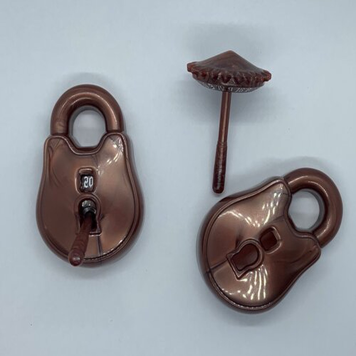 PolyHero Rogue Stout Bronze Lock & Pick D20