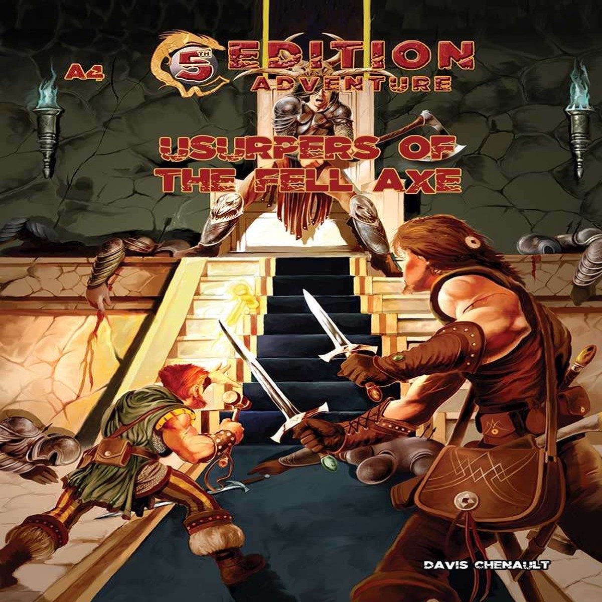 5th Edition Adventure A4 Usurpers of the Fell Axe (D&D 5e Compatible)