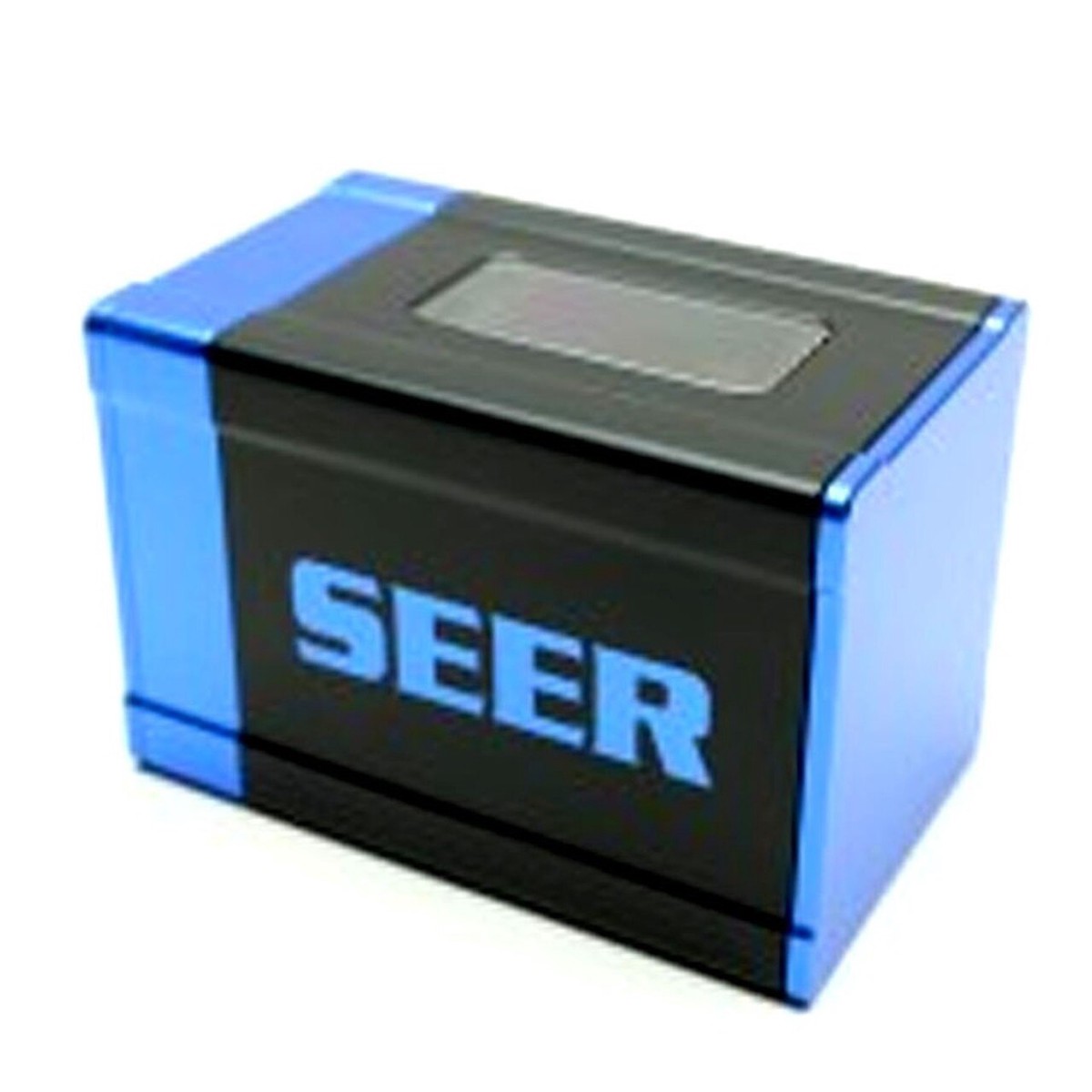 Box Gods Seer Metal Deck Box Black & Blue