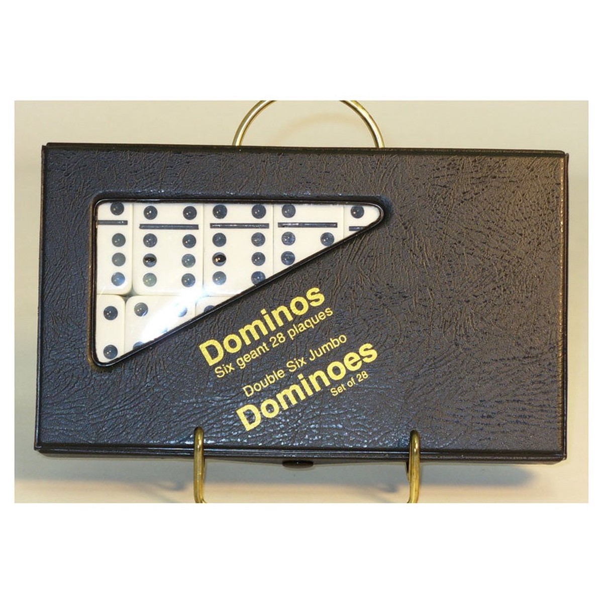 Club Size Dominoes Set in Snap Case