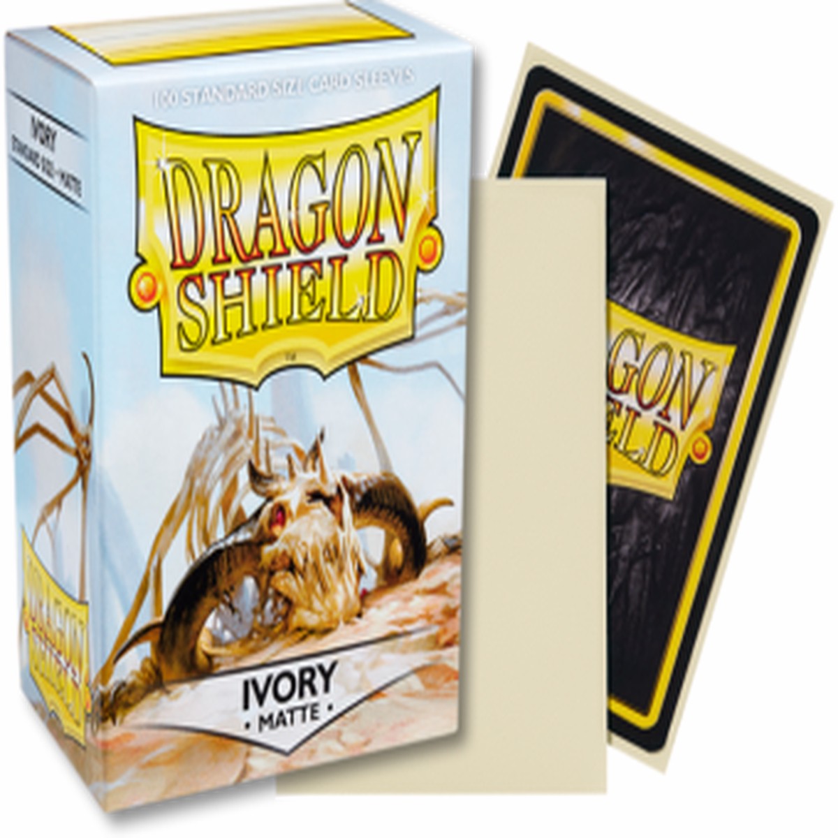 Dragon Shield Matte Standard Sleeves 100ct Ivory (11017)