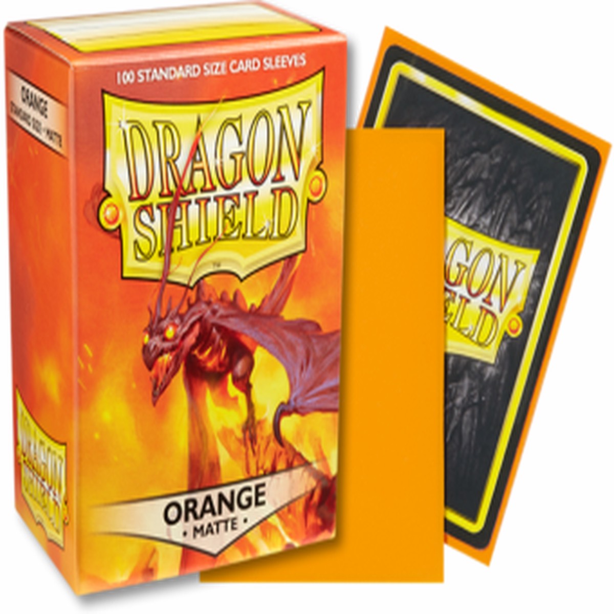 Dragon Shield Matte Standard Sleeves 100ct Orange (11013)