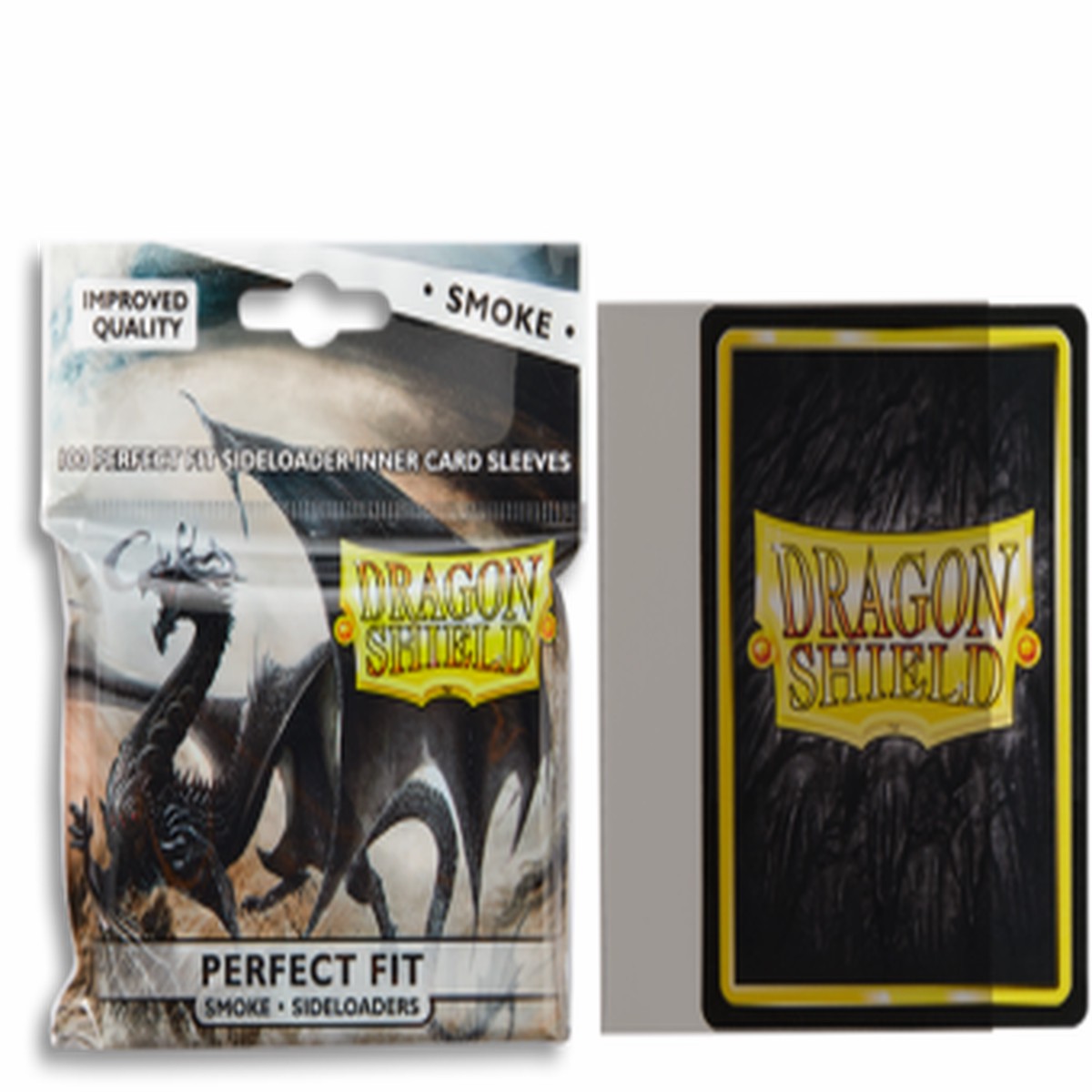 Dragon Shield Perfect Fit Side Load Standard Sleeves 100ct Smoke (13123)