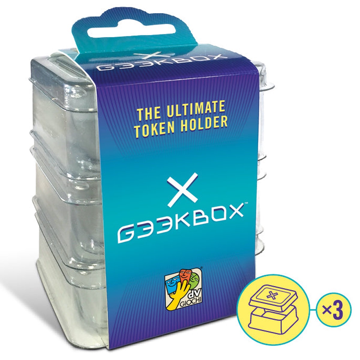 Geekbox Clear Plastic Token Storage Box/Lid (3 pack)