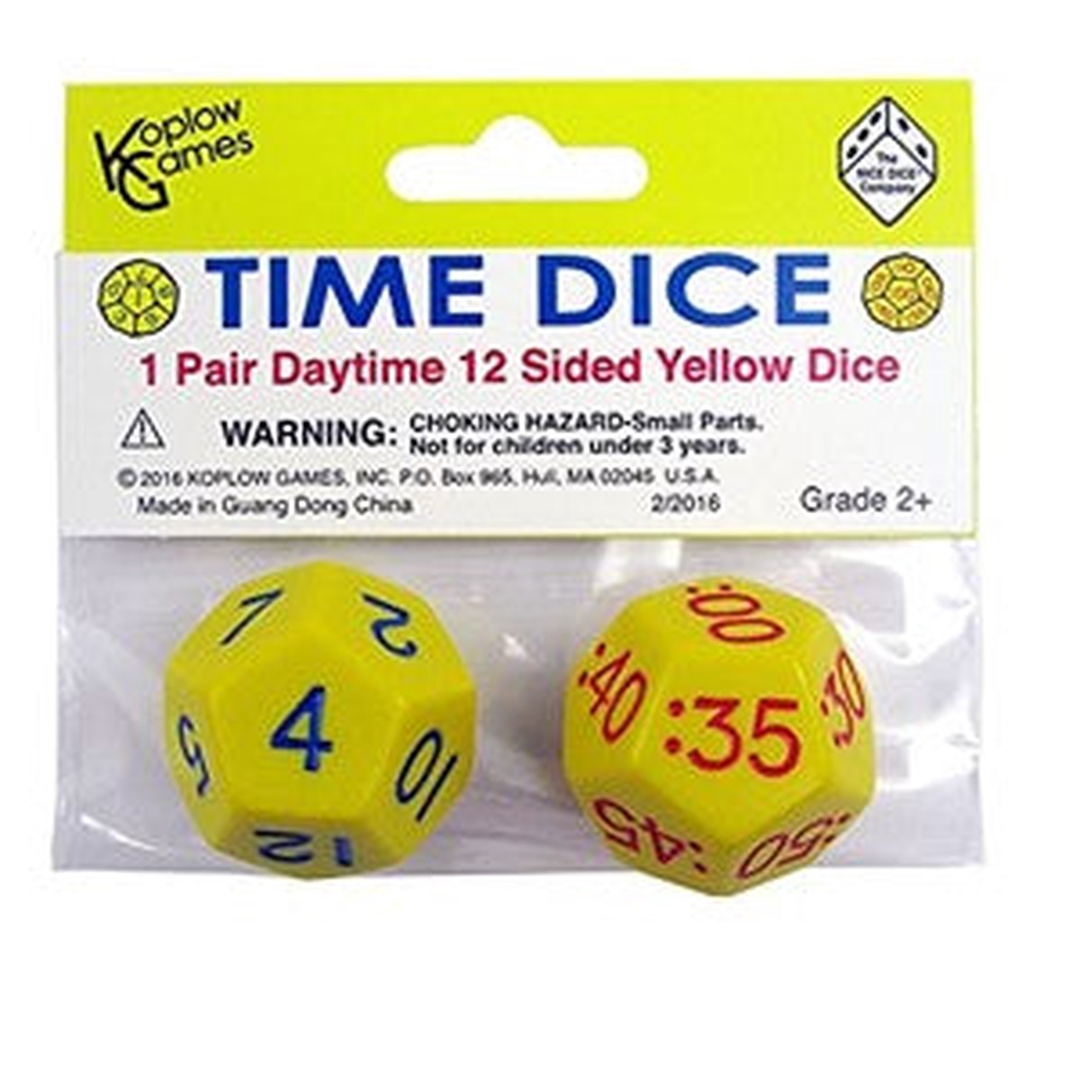 Koplow Time Dice Daytime Dice Set