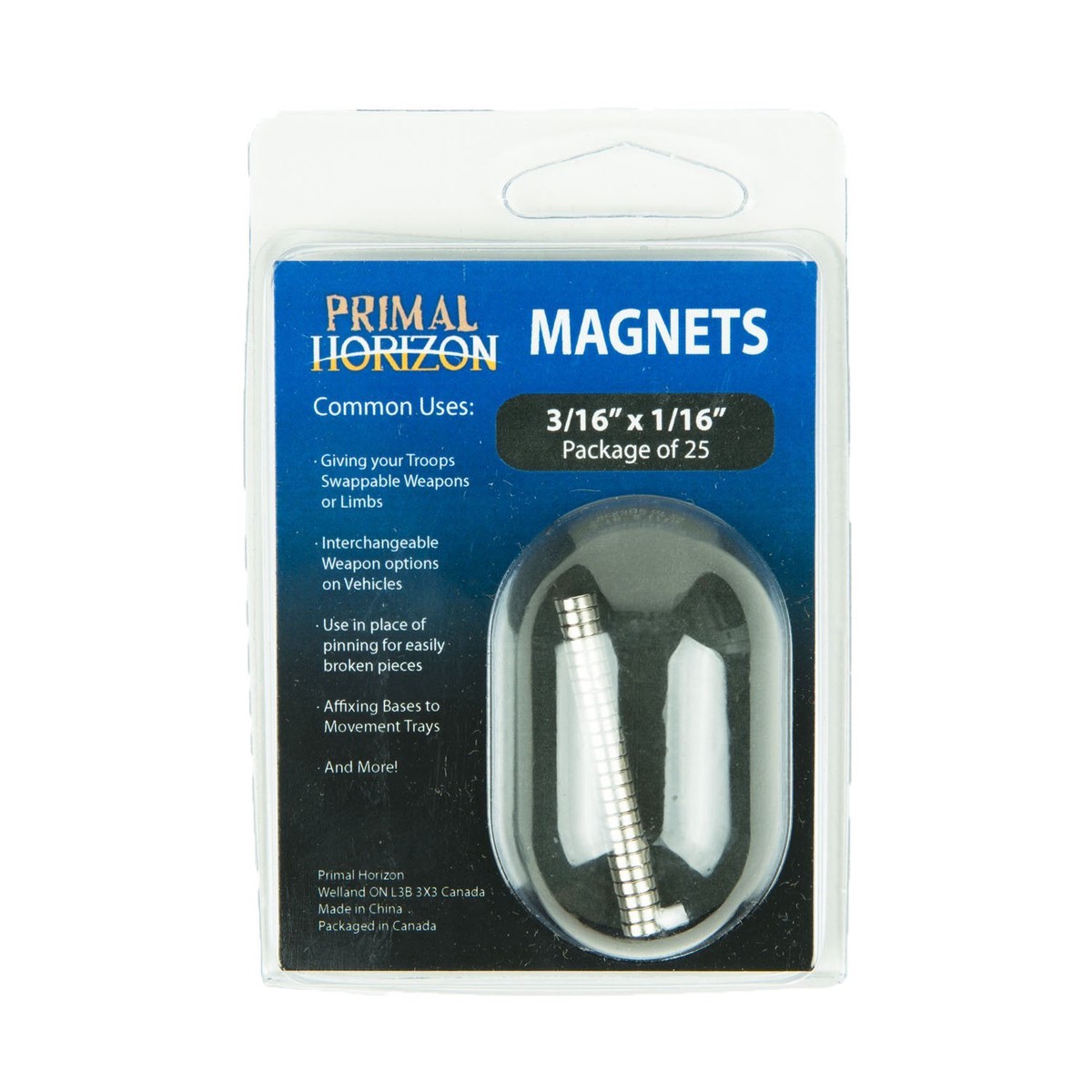 Primal Horizon Magnets 3/16" x 1/16" (25)