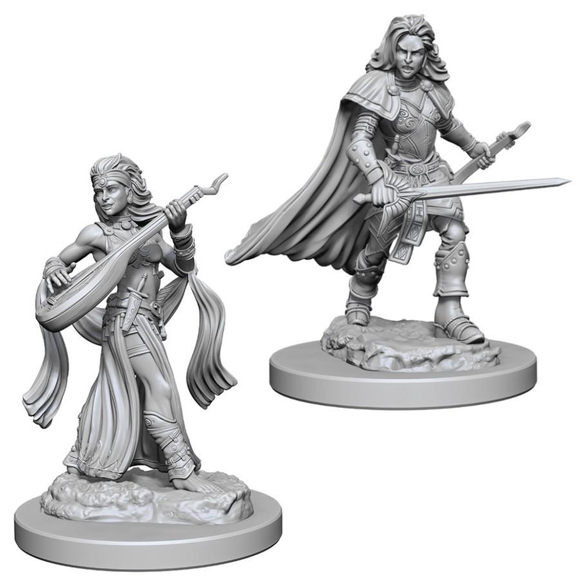 Pathfinder Deep Cuts Unpainted Miniatures: Human Female Bard (72610)