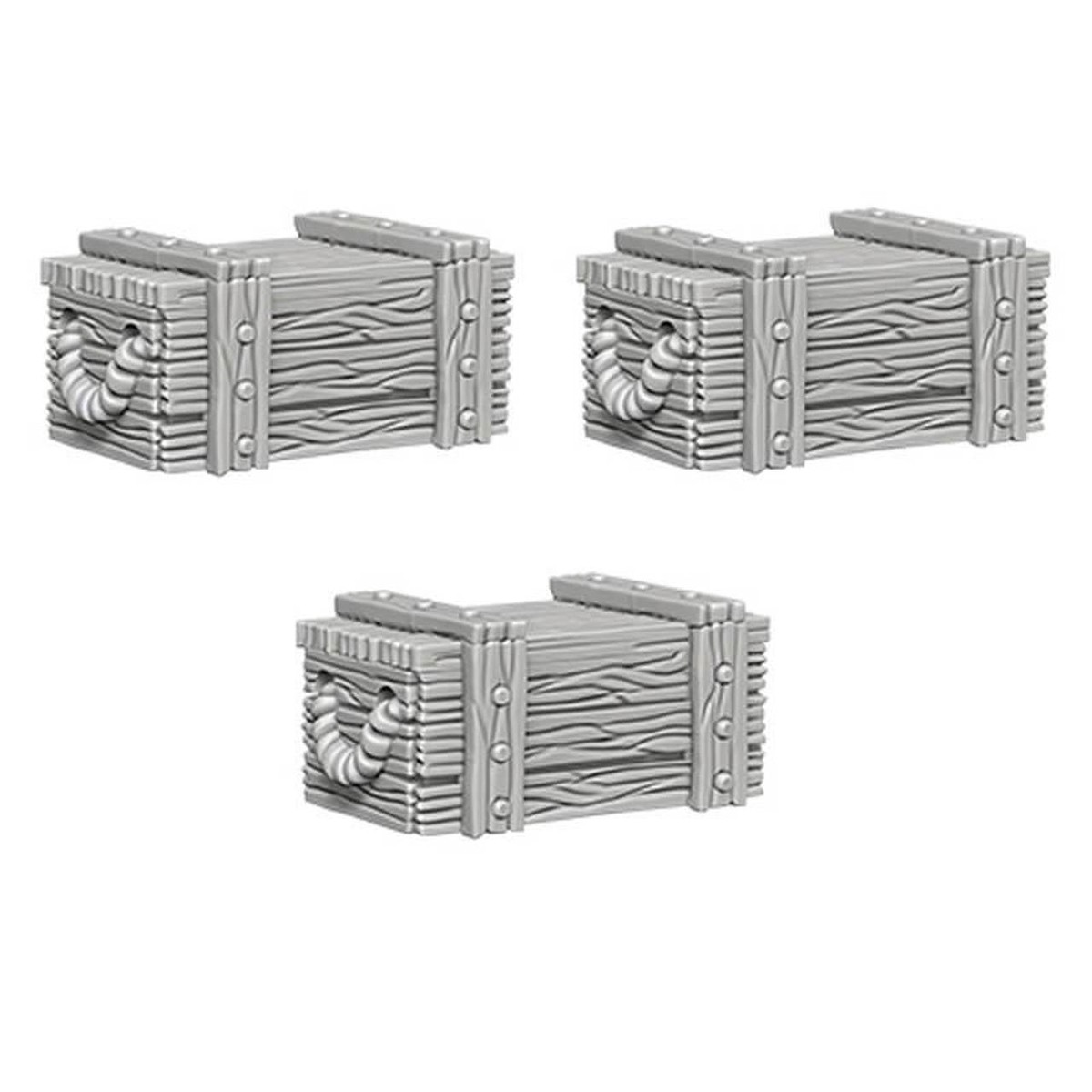 WizKids Deep Cuts Unpainted Miniatures: Crates