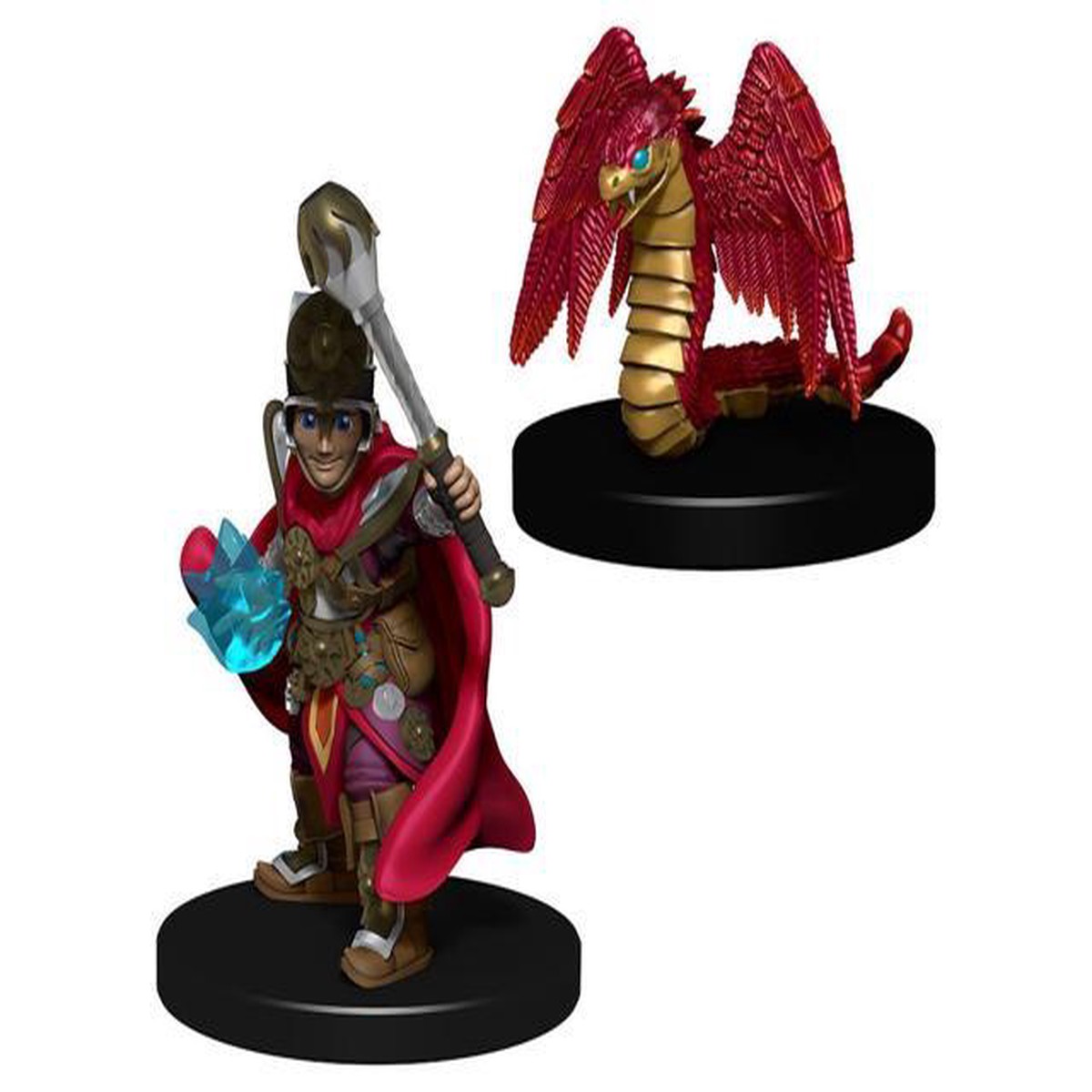 WizKids Wardlings: Boy Cleric & Winged Snake