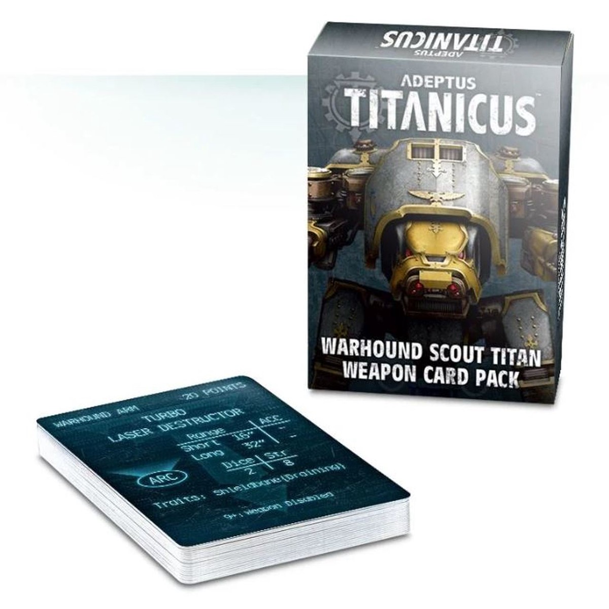 Adeptus Titanicus Warhound Scout Titan Weapon Card Pack