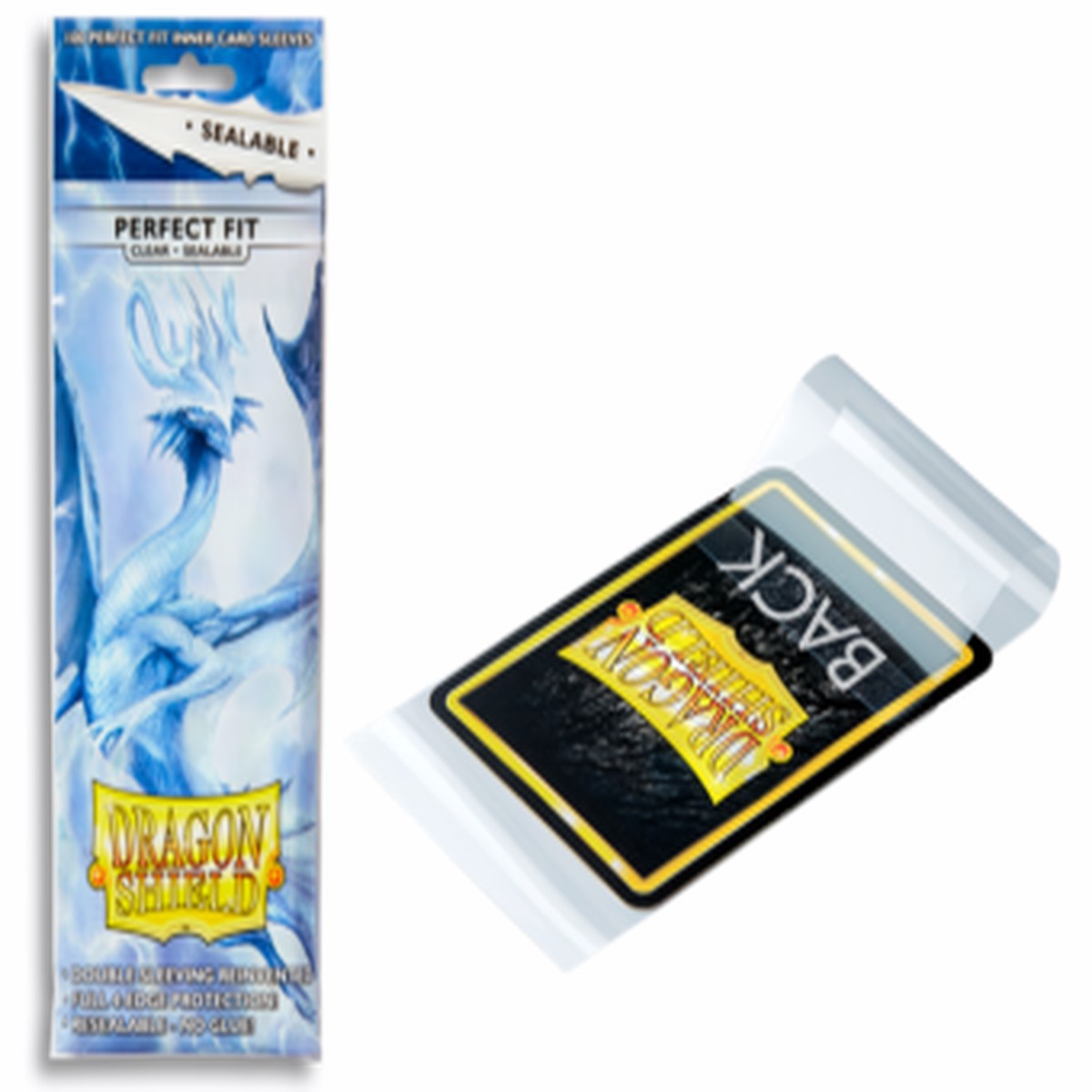 Dragon Shield Perfect Fit Sealable Standard Sleeves 100ct Clear (13201)