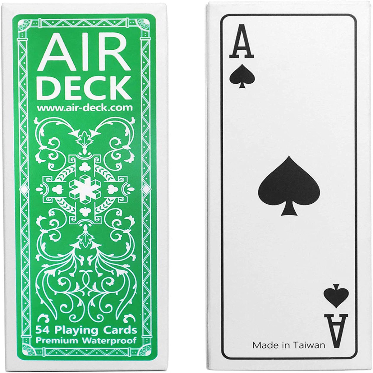 Air Deck Travel Playing Cards - Green