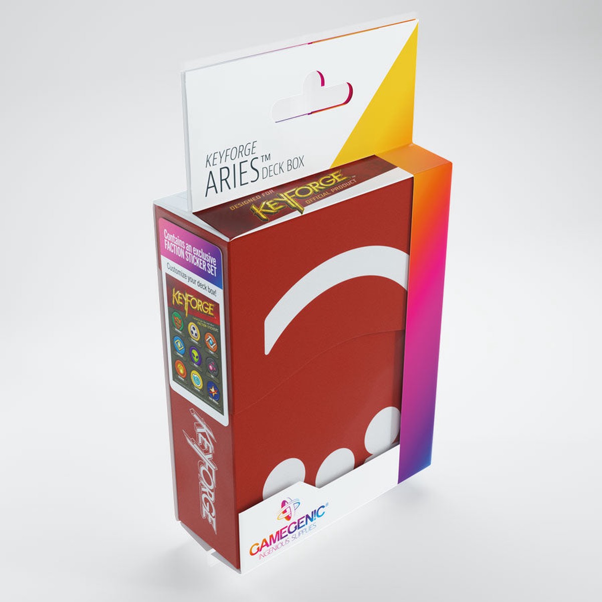Gamegenic KeyForge Aries Deck Box - Red