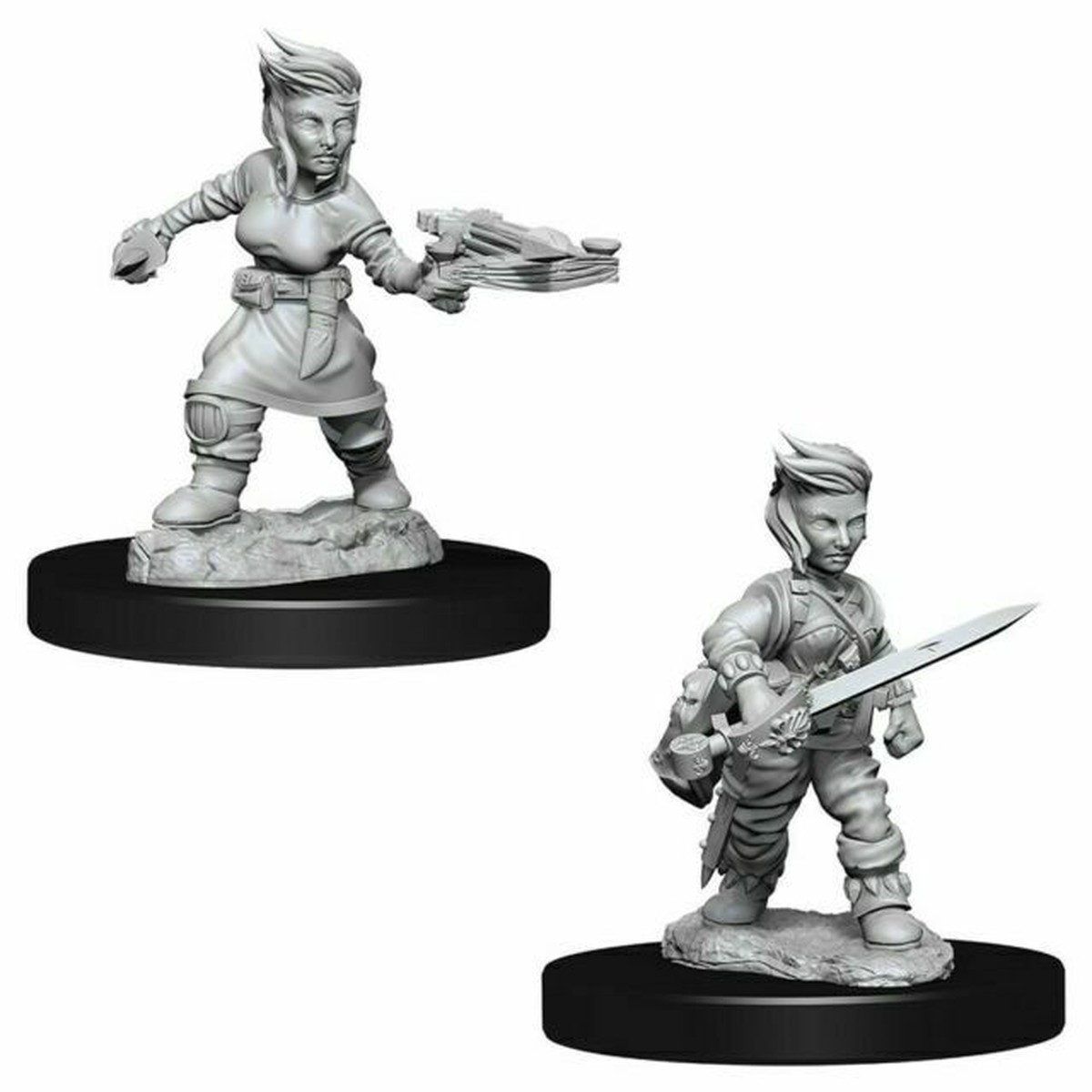 Pathfinder Deep Cuts Unpainted Miniatures: Halfling Female Rogue