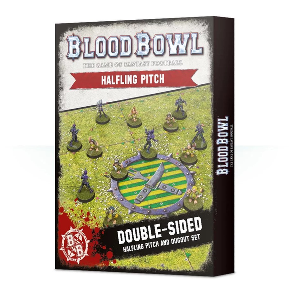Blood Bowl Halfling Team Team: Double-Sided Pitch & Dugouts