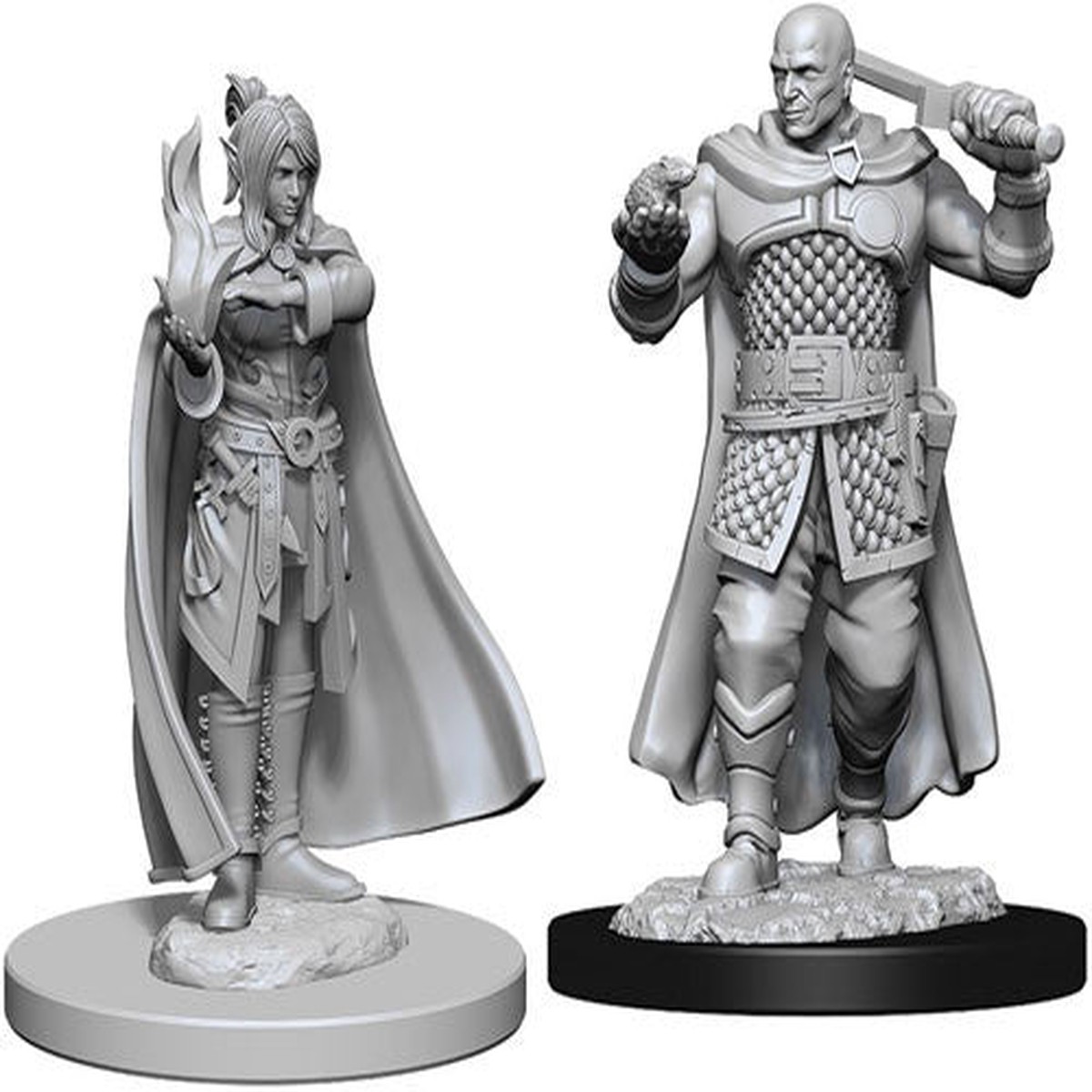 D&D Nolzur's Marvelous Unpainted Miniatures: Human Ranger & Moon Elf Sorcerer