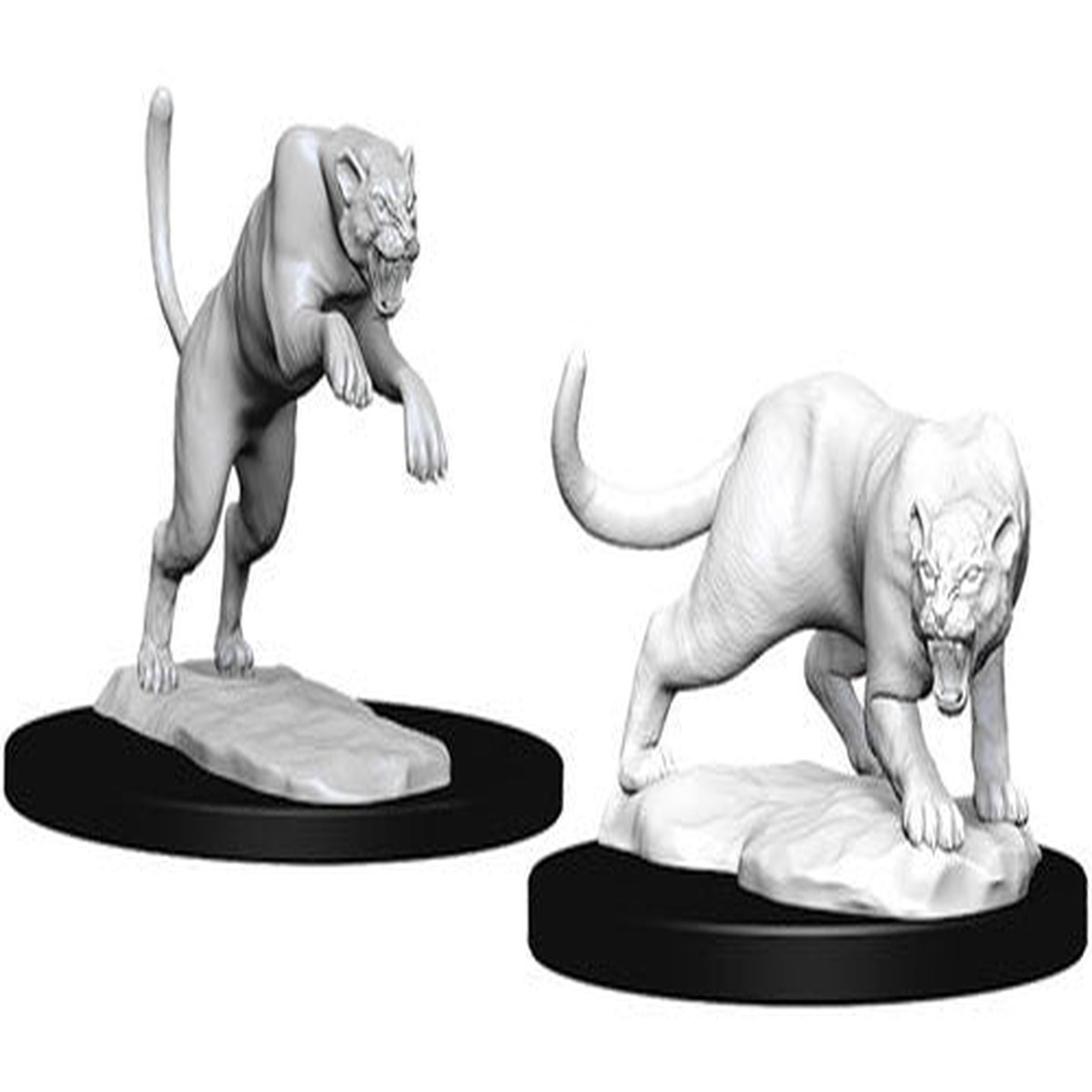 D&D Nolzur's Marvelous Unpainted Miniatures: Panther & Leopard