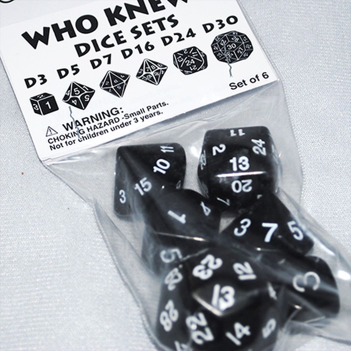 Koplow Who Knew? Dice Set Black