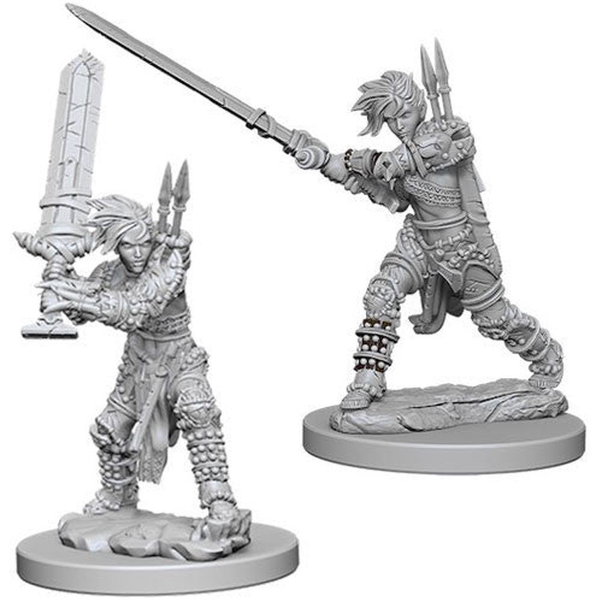 Pathfinder Deep Cuts Unpainted Miniatures: Female Human Barbarian