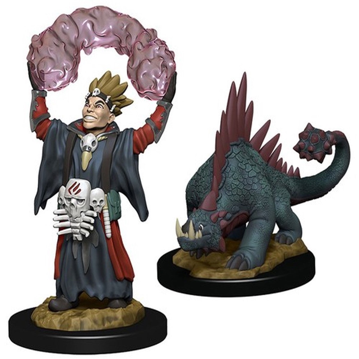 WizKids Wardlings: Boy Warlock & Lizard