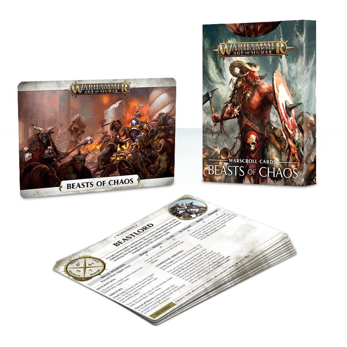 Age of Sigmar Beasts of Chaos Warscroll Cards