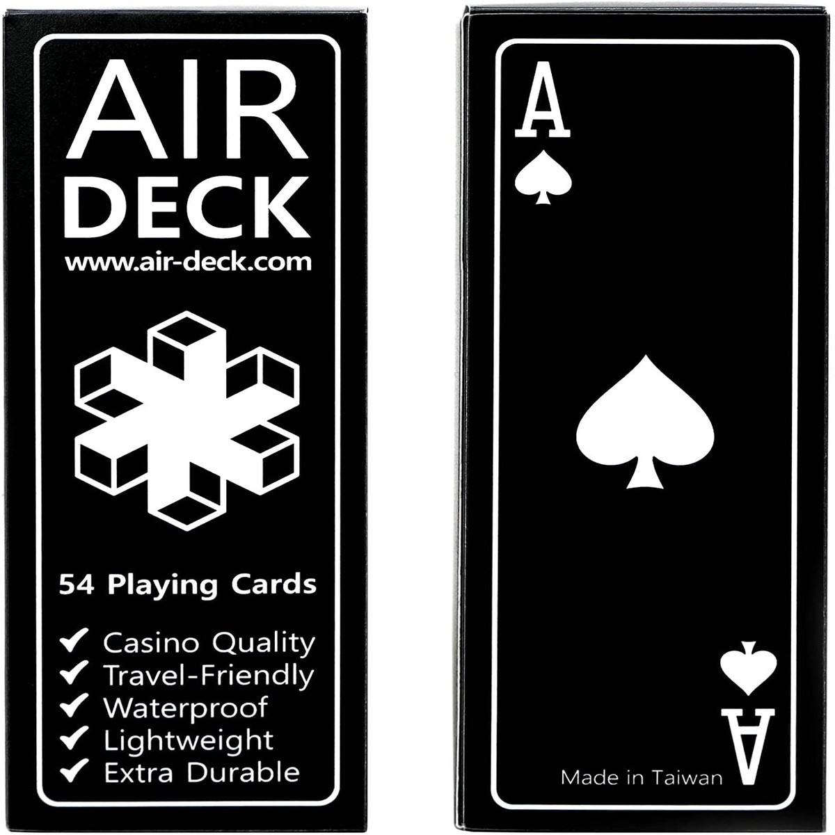 Air Deck Travel Playing Cards - Black