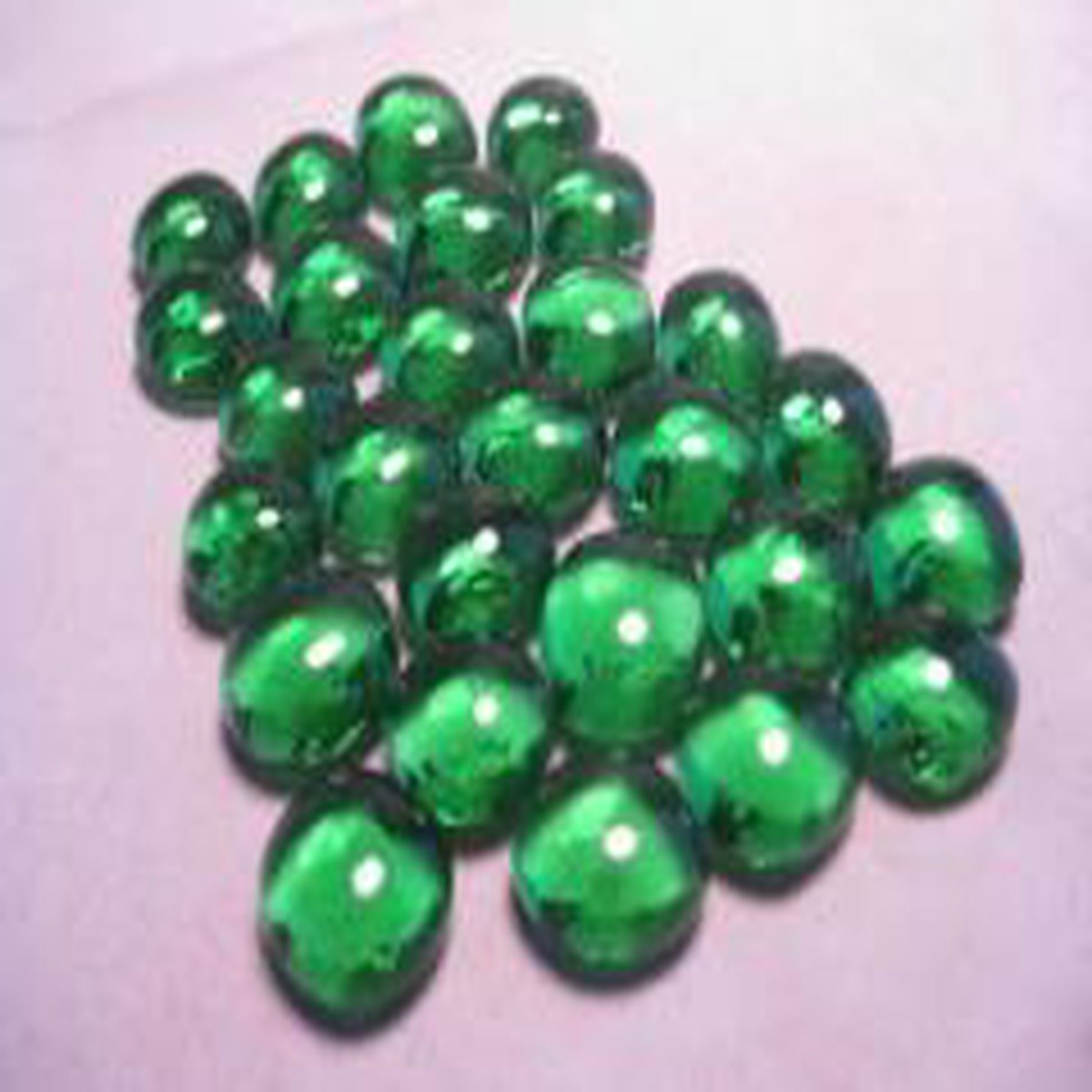 Chessex Light Green Glass Stones in Tube (01135)