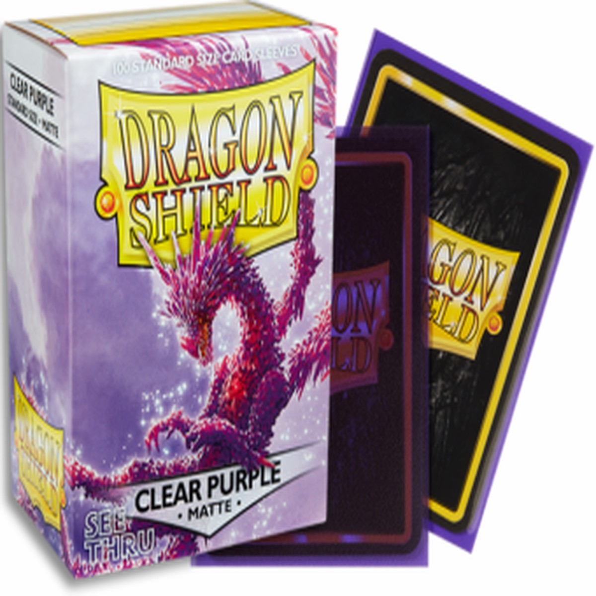 Dragon Shield Matte Standard Sleeves 100ct Clear Purple (11029)